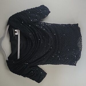 Tadashi Shoji sequin fitted top